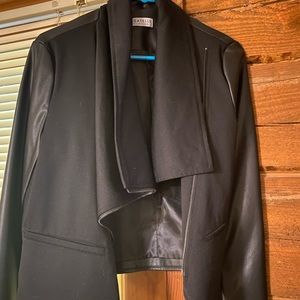 Black faux leather jacket